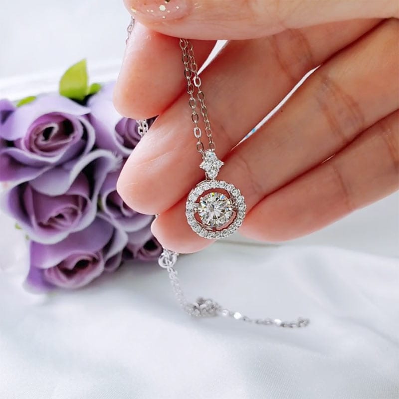 Lumora Grace Moissanite Necklace (1 Ct) 4 Lumora Grace Moissanite Necklace (1 Ct) - Image 4