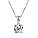 Solana Glow Moissanite Solitaire Necklace (1 Ct)