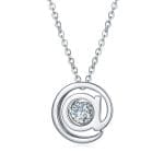 Lunara Glow Moissanite Pendant Necklace (0.4 Ct)
