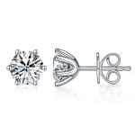 Liora Gleam Moissanite Stud Earrings (2 Ct)