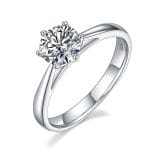 Lucent Grace Moissanite Solitaire Ring (1 Ct)