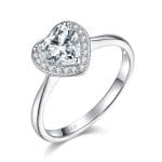 Amoura Halo Heart Moissanite Ring (1 Ct)