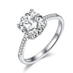 Lucent Grace Moissanite Bridal Ring (2 Ct)