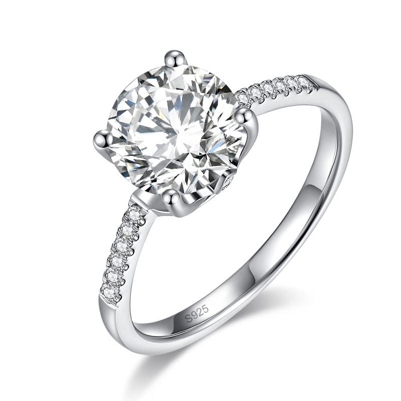 Lucent Grace Moissanite Bridal Ring (2 Ct) 1 Lucent Grace Moissanite Bridal Ring (2 Ct)