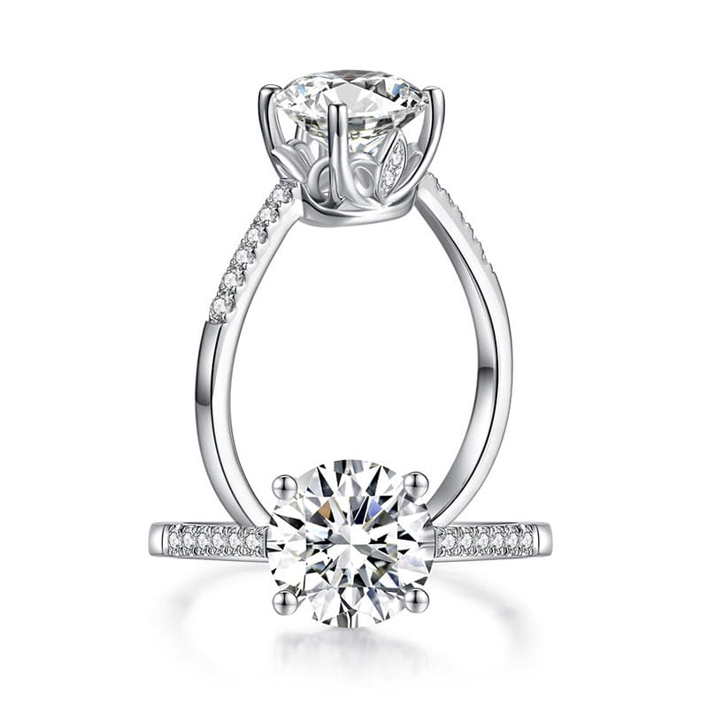 Lucent Grace Moissanite Bridal Ring (2 Ct) 3 Lucent Grace Moissanite Bridal Ring (2 Ct) - Image 3
