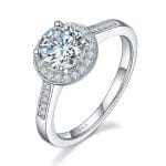 Celestia Halo Moissanite Ring (1 Ct)