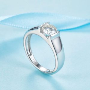 Valeron Men’s Moissanite Ring (1 Ct)