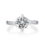 Aurielle Moissanite Accent Ring (1.5 Ct)
