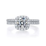 Amelie Cushion Moissanite Ring (1 Ct)