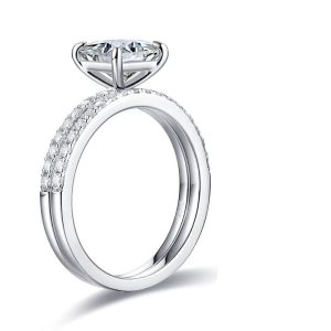 Solene Princess Moissanite Ring (1 Ct)