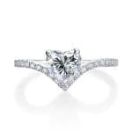 Lyra Heart Moissanite Ring (1 Ct)