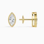 Seren Bezel Solitaire Diamond Stud Earrings 