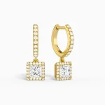 Virelle Luxe Drop Diamond Huggie Hoops
