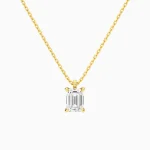 Éloise Solitaire Diamond Pendant Necklace (14K Gold)
