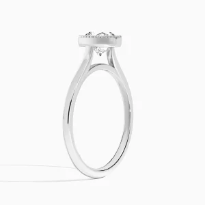 Solène Bezel Diamond Engagement Ring (14K Gold)