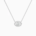Céline Bezel Solitaire Diamond Necklace 