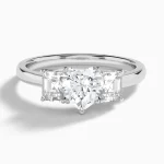 Evelisse Three-Stone Diamond Engagement Ring