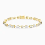 Cambria Multi-Shape Diamond Tennis Bracelet 