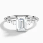 Lyra Classic Three-Stone Diamond Engagement Ring