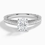 Isla Rose Vintage Diamond Engagement Ring 