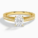 Isla Rose Vintage Diamond Engagement Ring (14K Gold)
