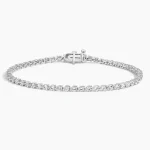 Aria 3-Prong Diamond Tennis Bracelet (14K Gold)
