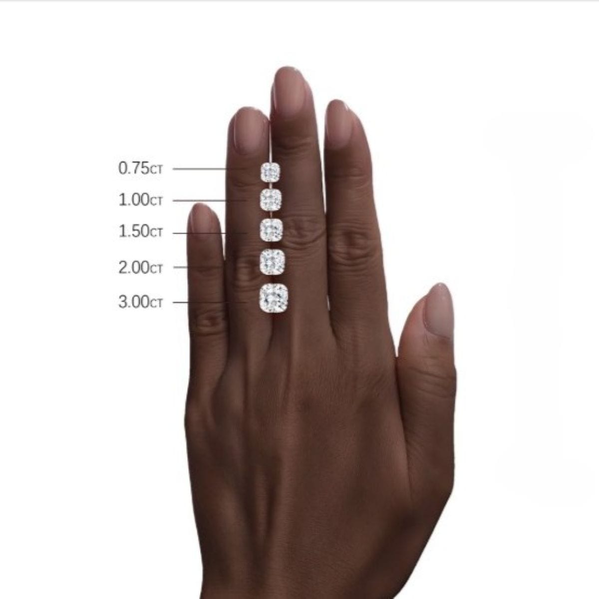 Odette Vintage Three-Stone Diamond Engagement Ring (14K Gold) - Image 4